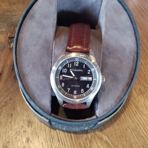 Columbia, brown, genuine leather